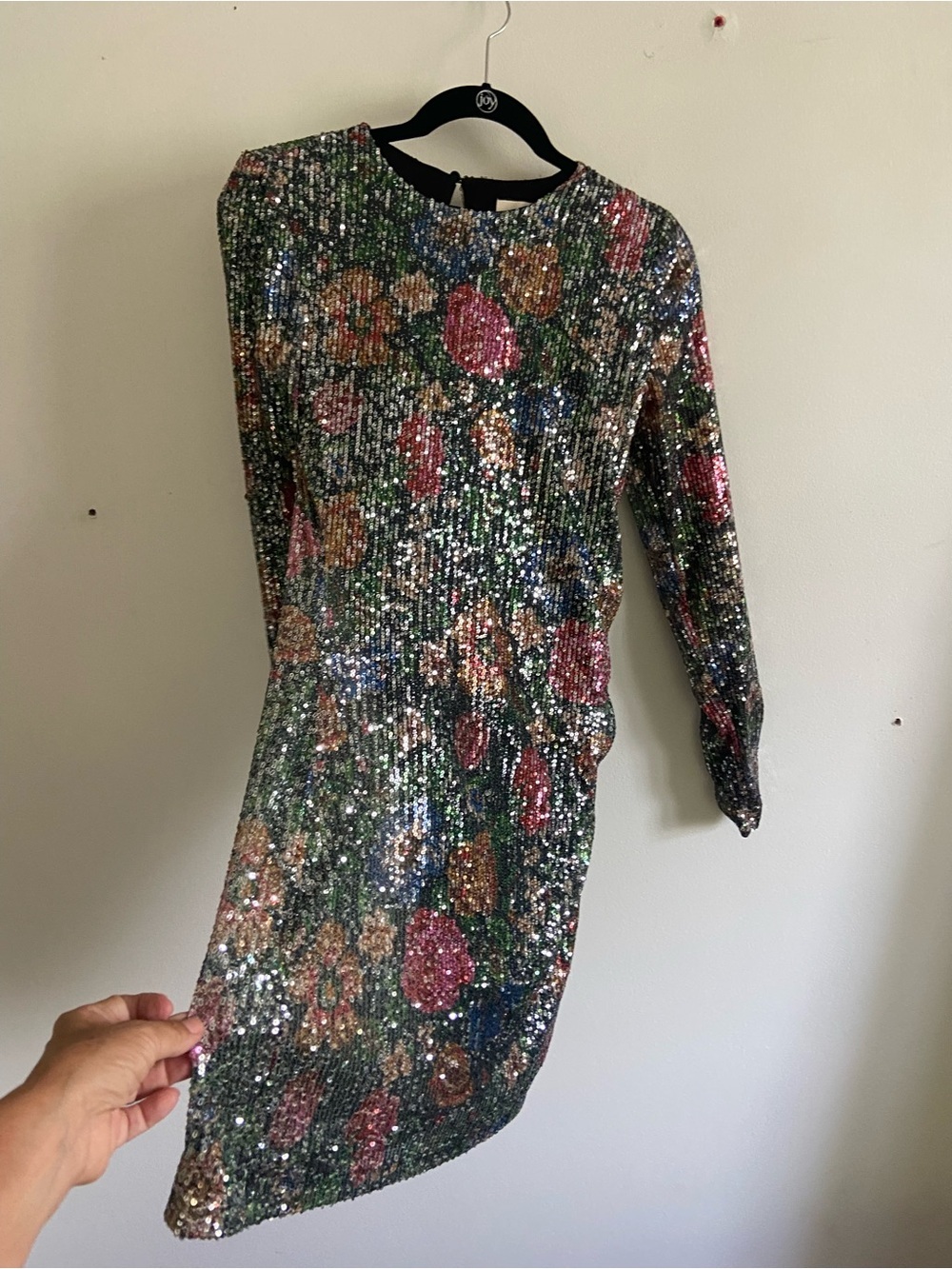 Sezane Nawel Mini Dress Sequin Sparkly Colorful Occasion Women's Size 4 - Picture 6 of 9